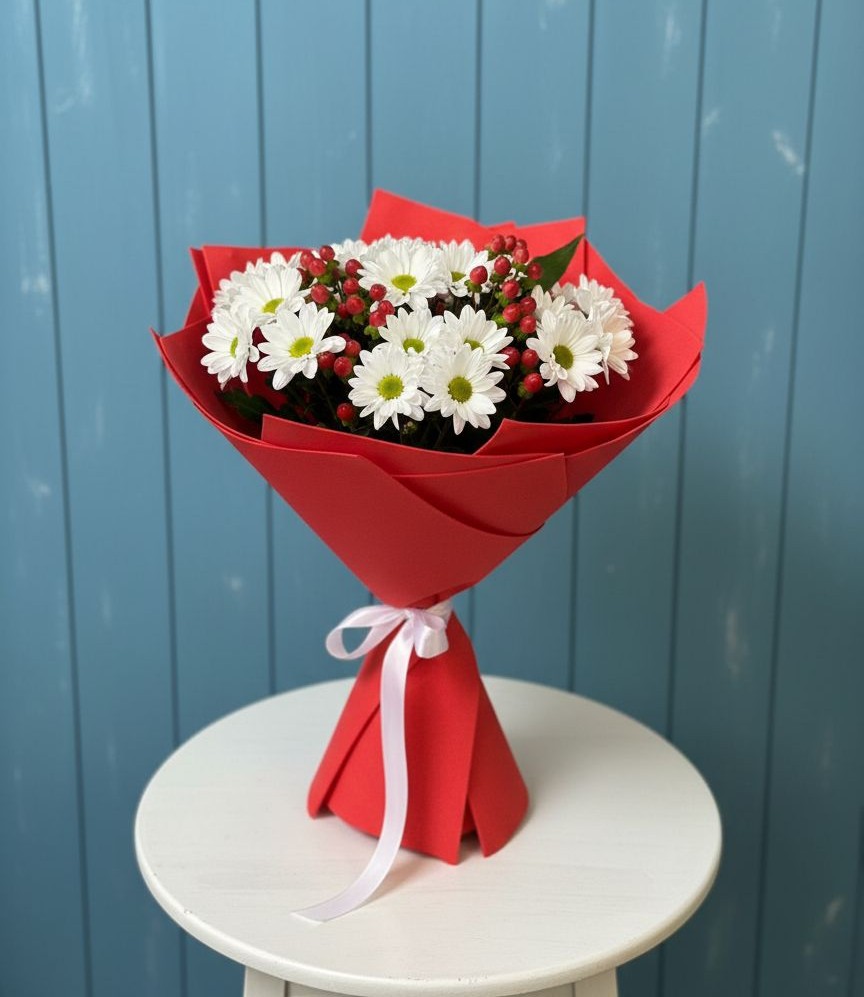 Букет цветов из: Хризантемы в Губкине