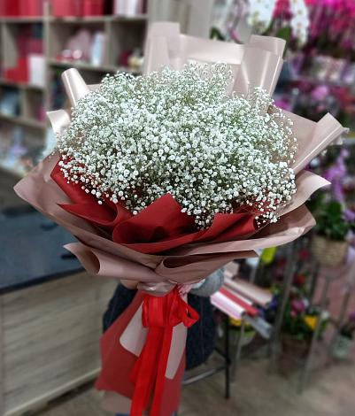 Букет цветов из: Гипсофила в Губкине