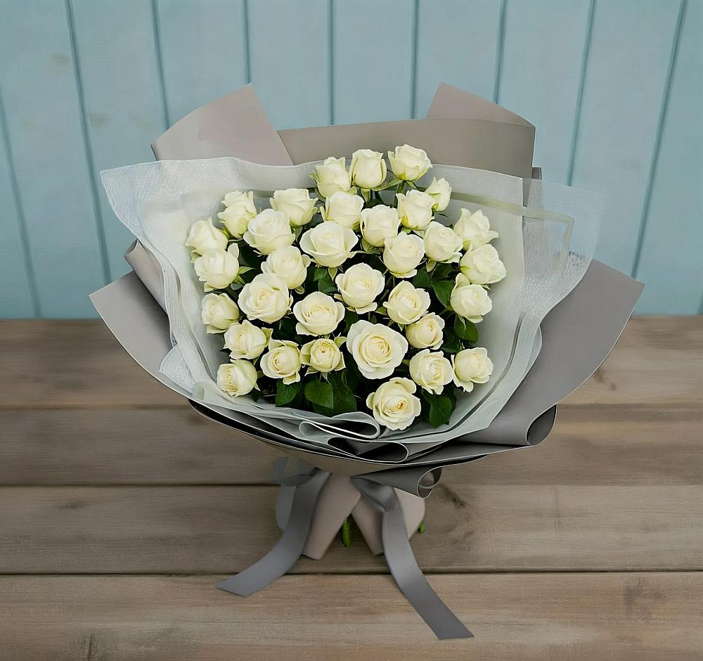 Букет Белоснежная нежность в Губкине