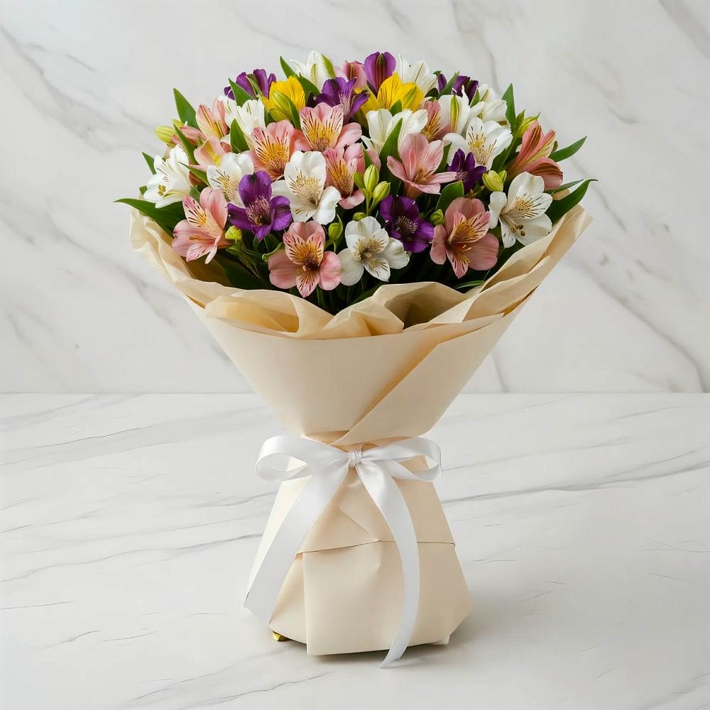 Букет цветов из: Альстромерии в Губкине
