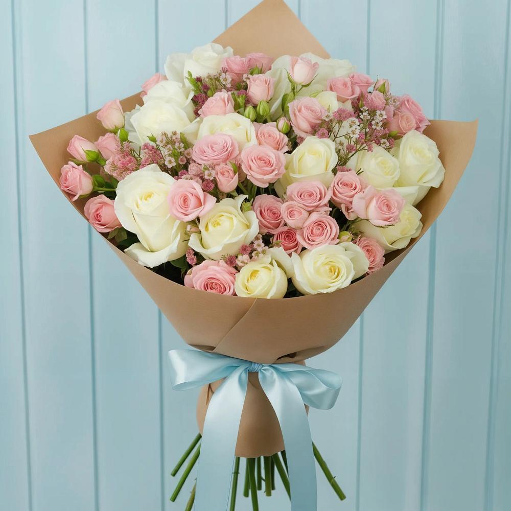 Букет цветов из: Розы в Губкине