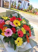 Букет цветов из:  Герберы #REPLACE_PRED# Губкине