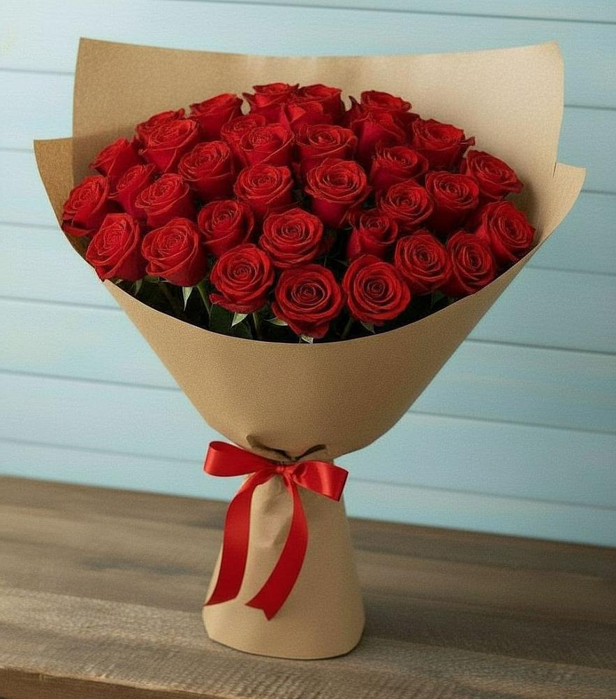 Букет Красные розы Милано в Губкине