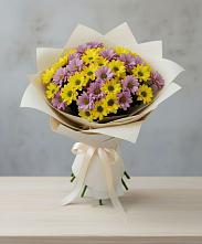 Букет цветов из:  Хризантемы #REPLACE_PRED# Губкине