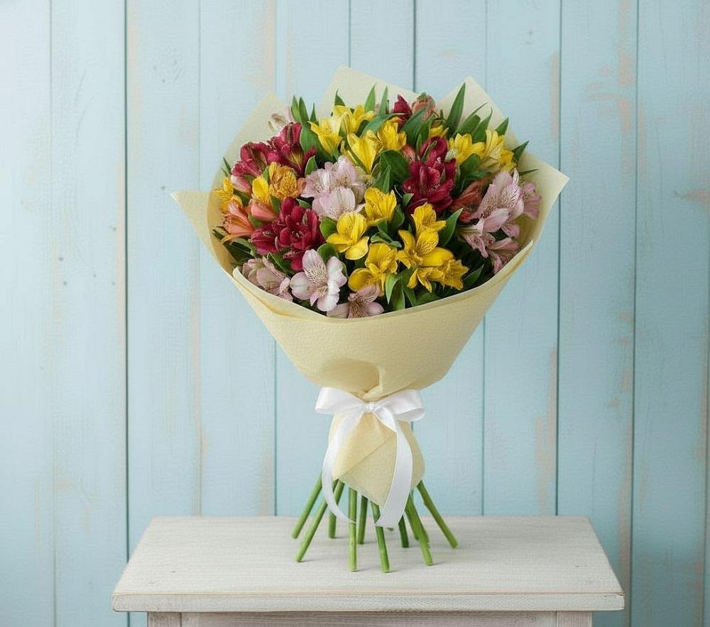 Букет цветов из: Альстромерии в Губкине