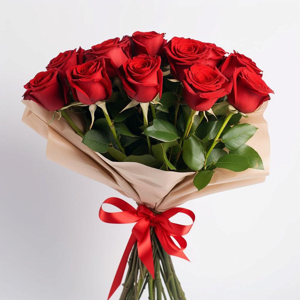 Букет 11 Красных роз Эдлесс Лав в Губкине